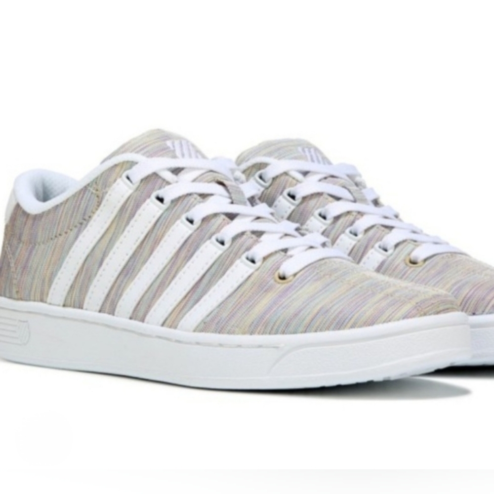 K-Swiss Court Pro II T CMF Rainbow White Lace Up Sneakers 7.5 - Picture 10 of 10